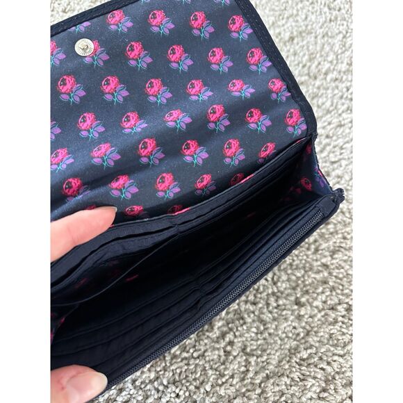 Vera Bradley Blue Cuban Tiles Tote Bag & Navy Wallet Set - Picture 7 of 8